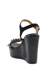 LEATHER SANDAL JEWEL BUCKLE
