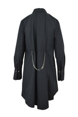 EMBELLISHED POPLIN TUNIC SHIRT