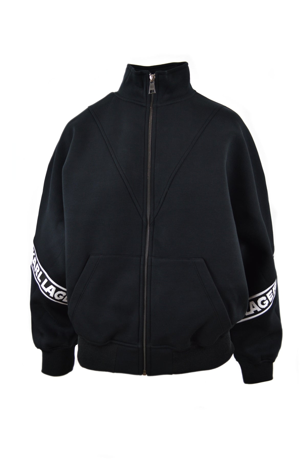 LOGO TAPE ZIP-UP SWEATSHIRT