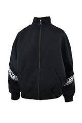 LOGO TAPE ZIP-UP SWEATSHIRT