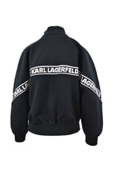 LOGO TAPE ZIP-UP SWEATSHIRT