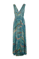 ABITO LUNGO TULLE FLUIDO LUREX