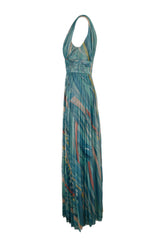 ABITO LUNGO TULLE FLUIDO LUREX
