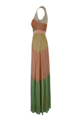 ABITO LUNGO TULLE FLUIDO LUREX