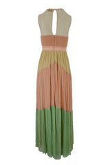 ABITO LUNGO TULLE FLUIDO LUREX