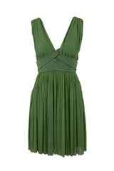 ABITO PLISSE' TULLE FLUIDO LUREX