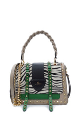 MICHELLE MED HANDLE BAG HORSE