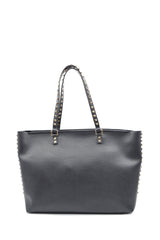 STUDS ROSE SHOPPER BAG BOT PELLE