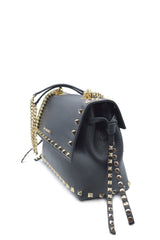 STUDS IZABEL MED HANDLE BAG BOT. PELLE