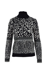 MAGLIA CHIUSA M/L JACQUARD
