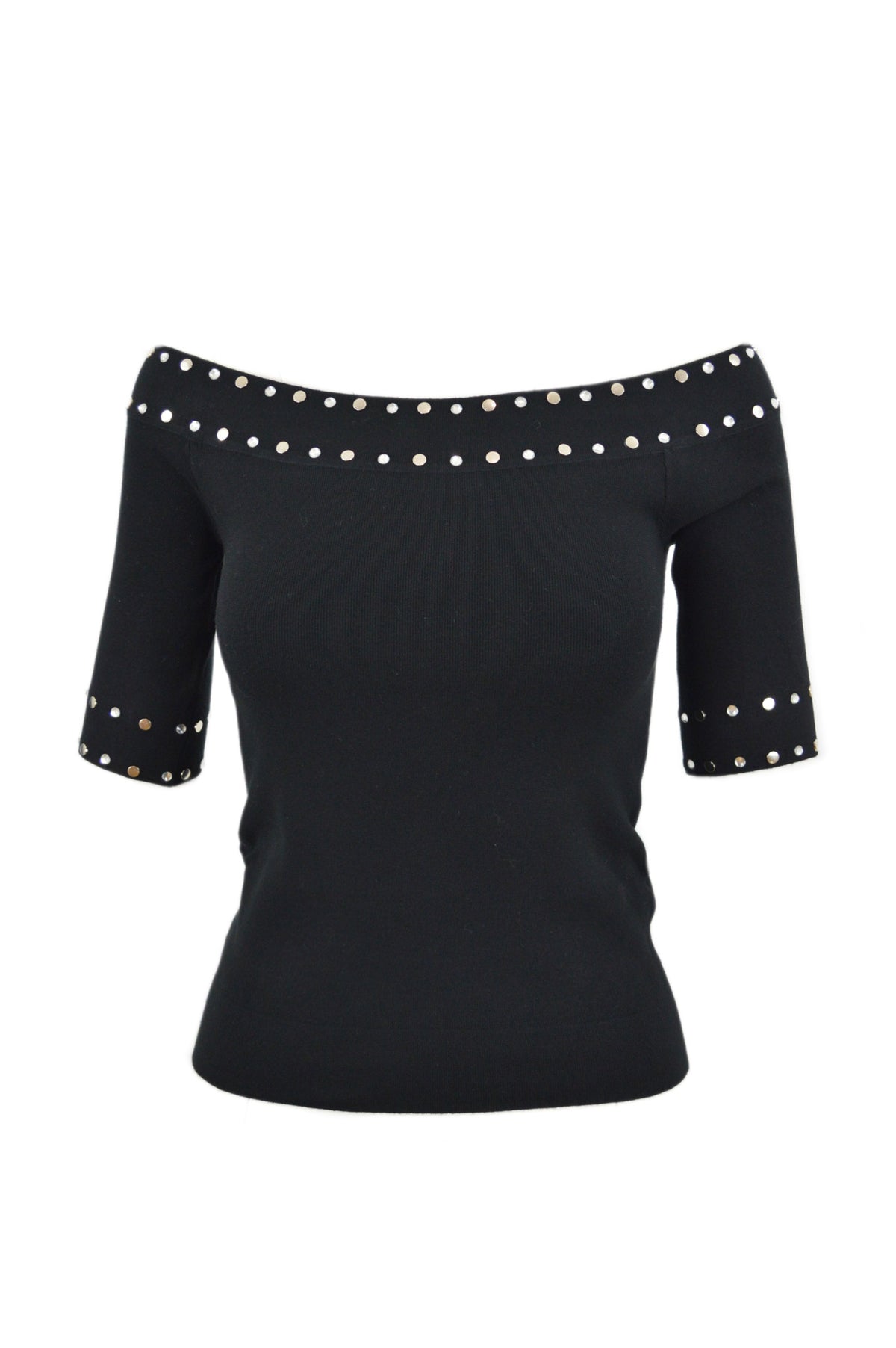 MAGLIA CHIUSA M/L STUDS