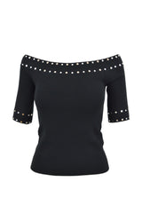 MAGLIA CHIUSA M/L STUDS