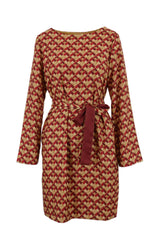 GEOMETRIC LOGO BOXY DRESS