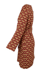 GEOMETRIC LOGO BOXY DRESS