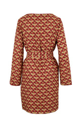 GEOMETRIC LOGO BOXY DRESS