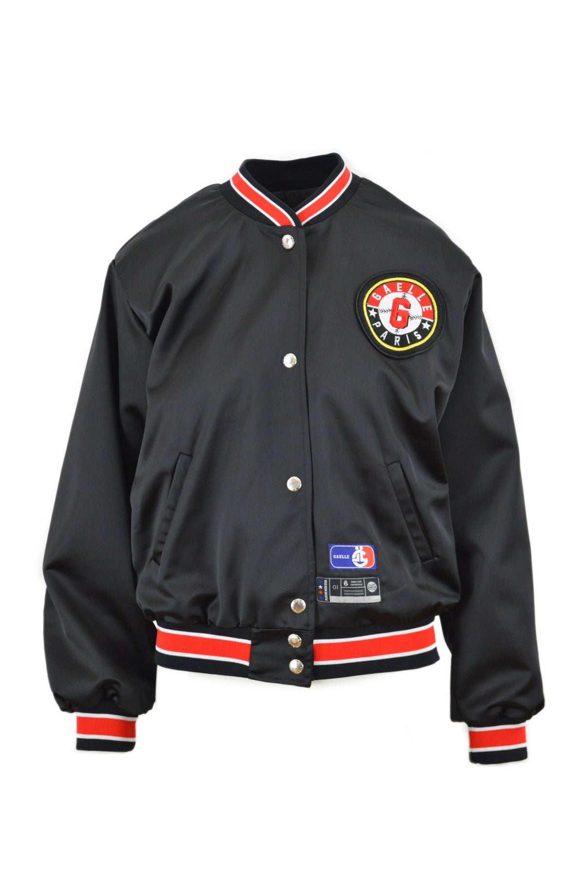 BOMBER IN RASO CON APPLICAZIONE