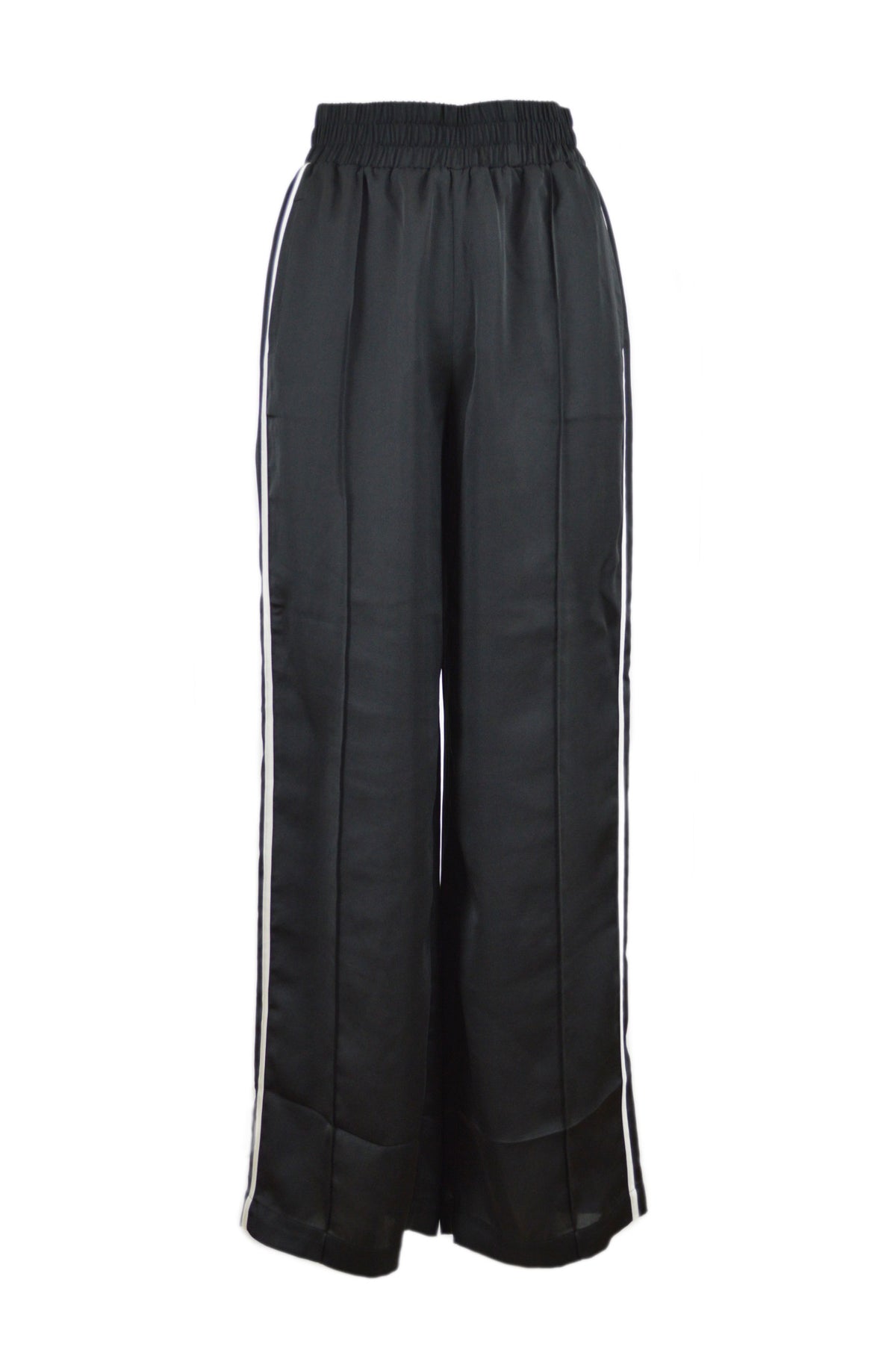 RIETI PANTALONE SATIN NERO