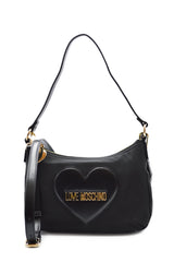 BORSA NYLON + PU NERO