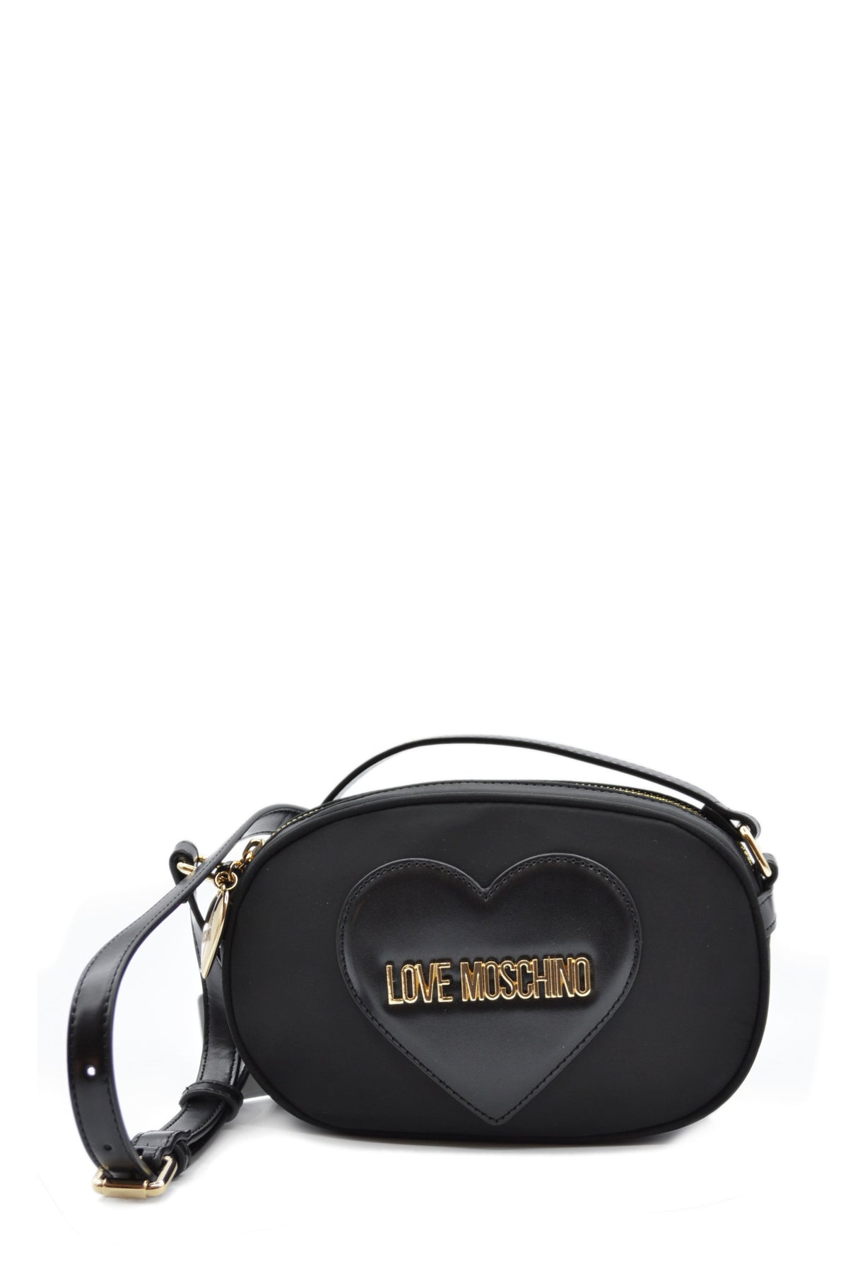 BORSA NYLON + PU NERO