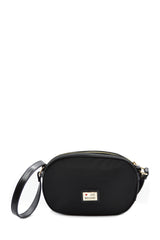 BORSA NYLON + PU NERO