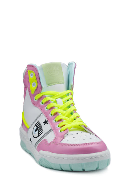 SNEAKERS CF1 HIGH WHITE-PINK-YELL