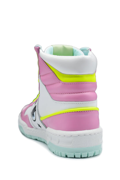 SNEAKERS CF1 HIGH WHITE-PINK-YELL