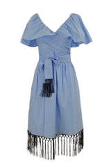 DRESS W/FRINGIN DETAILS