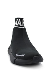 QUADRA SOCK BOOT GRADIENT BLACK KNIT TEXTILE