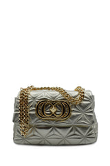SHINY STEPHY MED.HAND BAG LAMINATED LEATHER