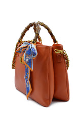 TRANSITION BELLOWS SHOPPER LEATHER+SUEDE