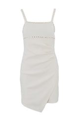 ALLIBITO ABITO CREPE STRETCH CON BORCHIETTE