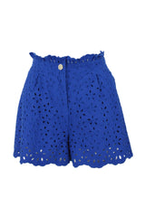 SOLARE SHORTS COTONE RICAMO SANGALLO