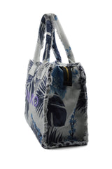 BEACH SHOPPING CANVAS RICICLATO STAMPATO