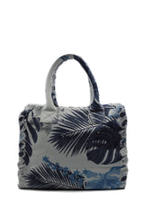 BEACH SHOPPING CANVAS RICICLATO STAMPATO