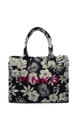 BEACH SHOPPING CANVAS RICICLATO STAMPATO