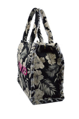BEACH SHOPPING CANVAS RICICLATO STAMPATO