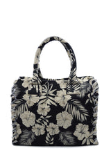 BEACH SHOPPING CANVAS RICICLATO STAMPATO