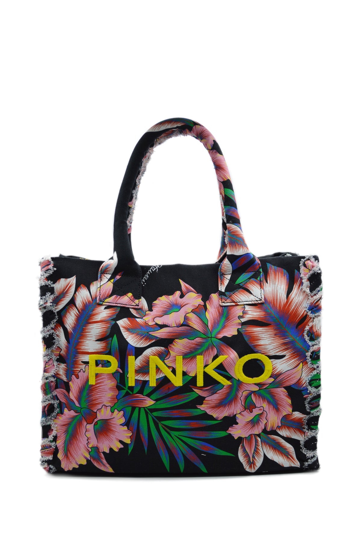 BEACH SHOPPING CANVAS RICICLATO STAMPATO
