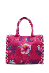 BEACH SHOPPING CANVAS RICICLATO STAMPATO
