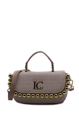 FIREFLY HANDBAG RAFFIA + SYNTH.