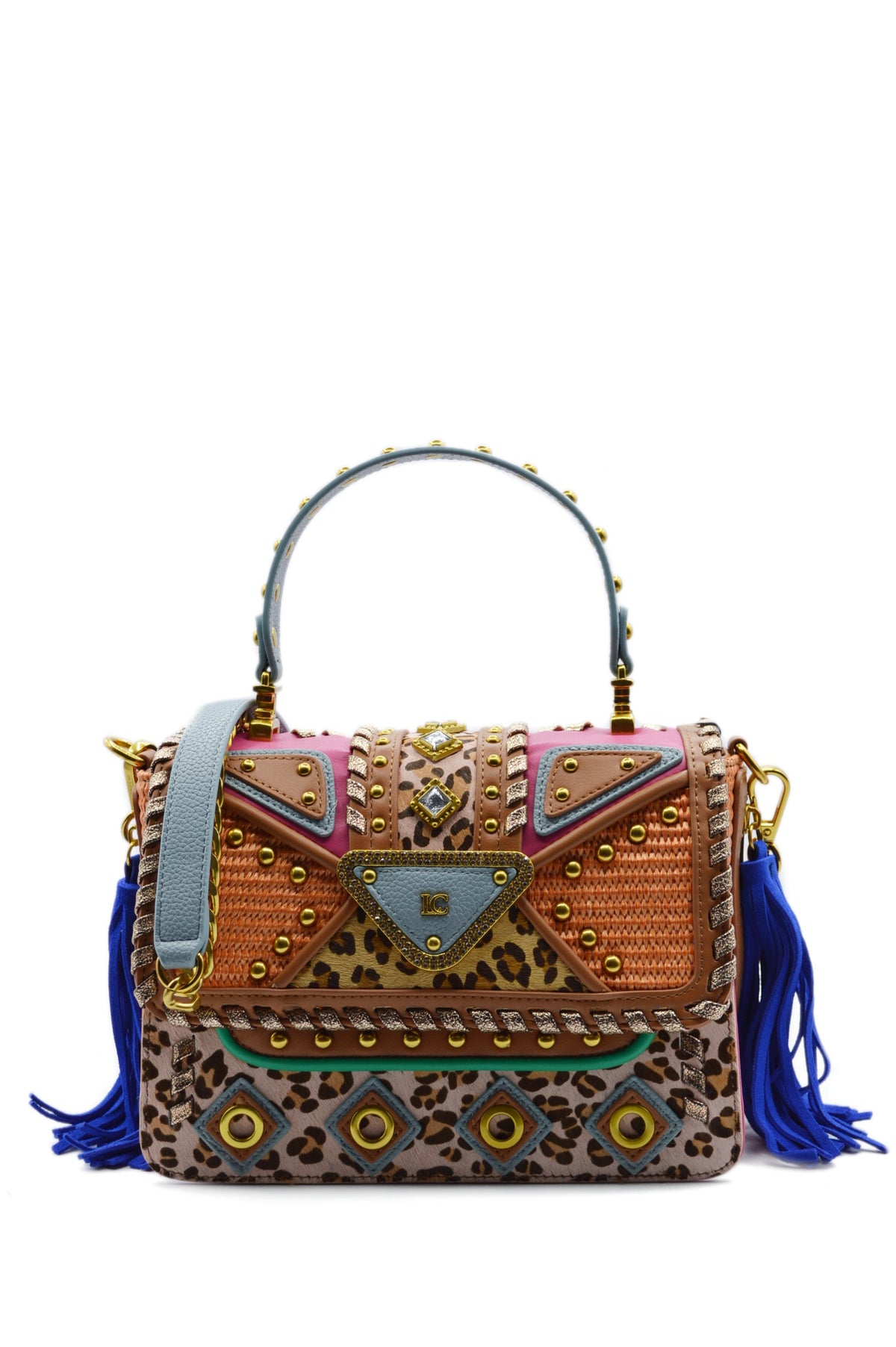 FICUS HANDBAG SYNT./RAF./HORSE