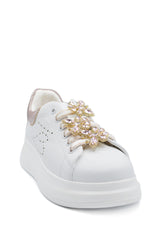SNEAKER ALOE IN PELLE + FARFALLE