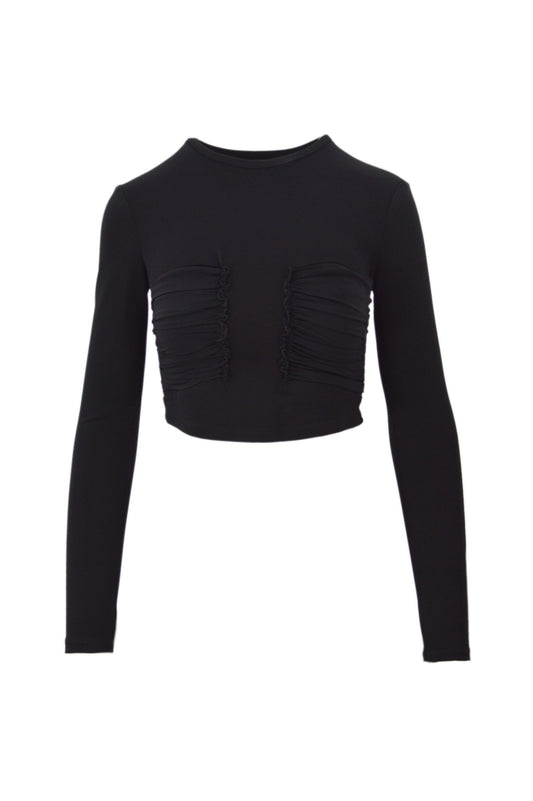 TRINITY MAGLIA NEOPRENE FLUIDO CON GEORGETTE