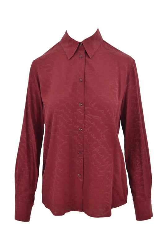 SMORZARE CAMICIA JACQUARD DISEGNO LOGO FLUIDO